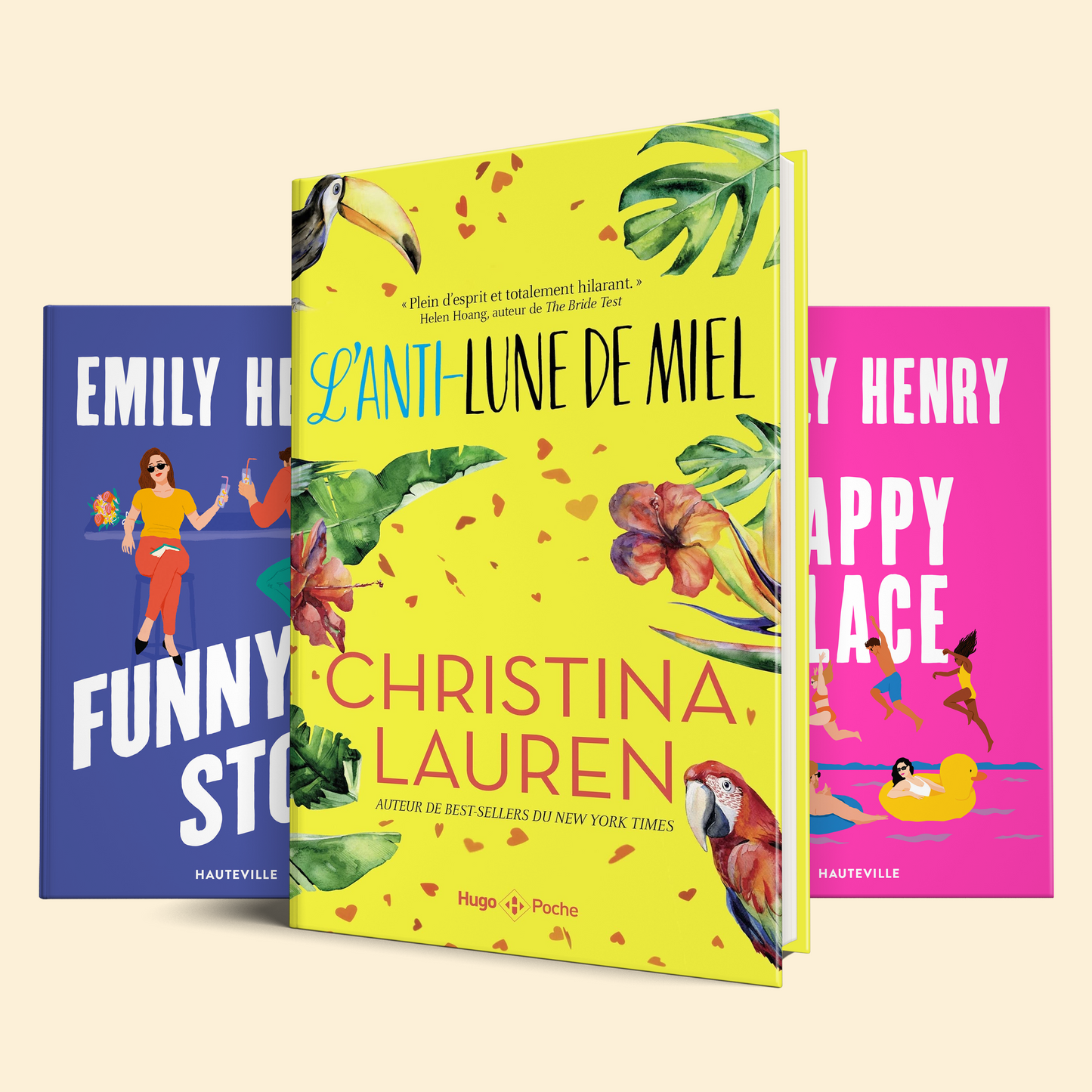 Pack Emily Henry & Co : Amour, sarcasme et vacances: (L’Anti-lune de miel, Happy Place, Funny Story)