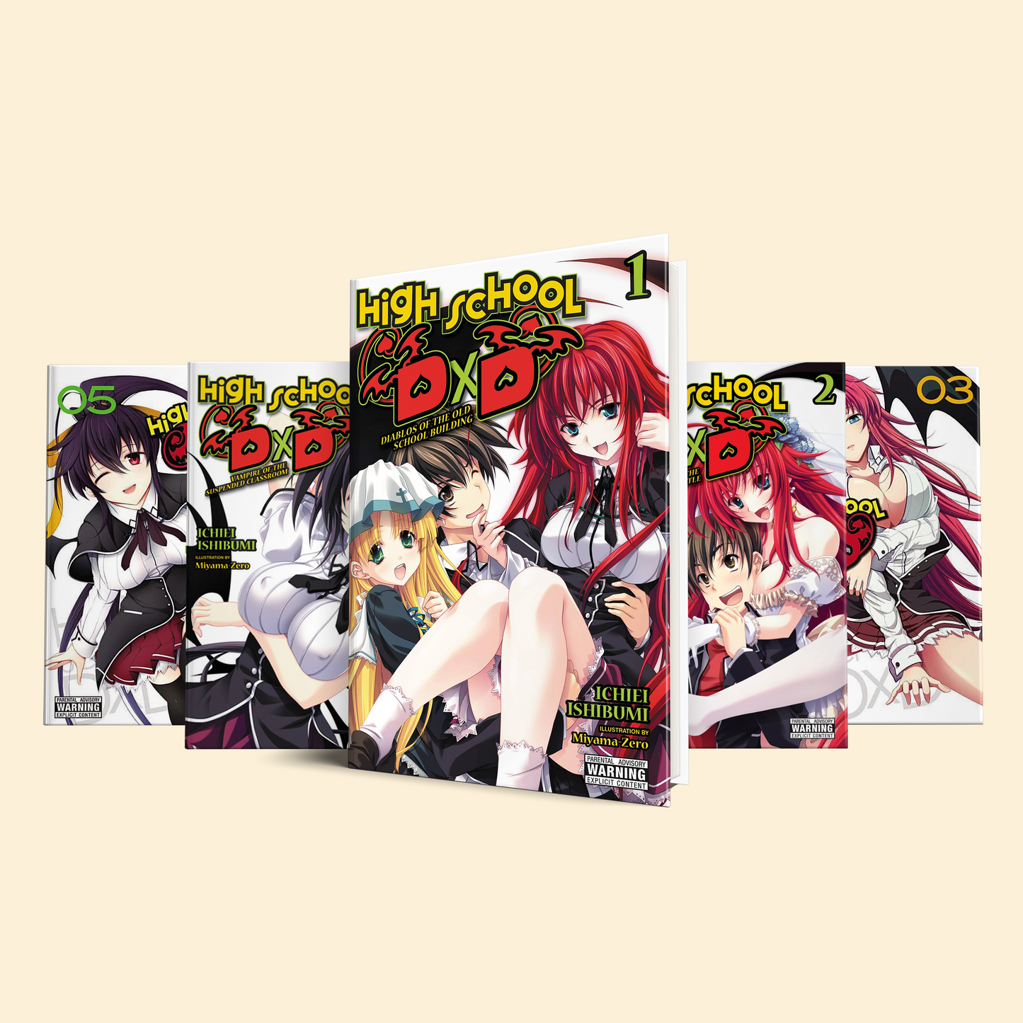 High School DxD 5 Volumes (Volume 1-5)