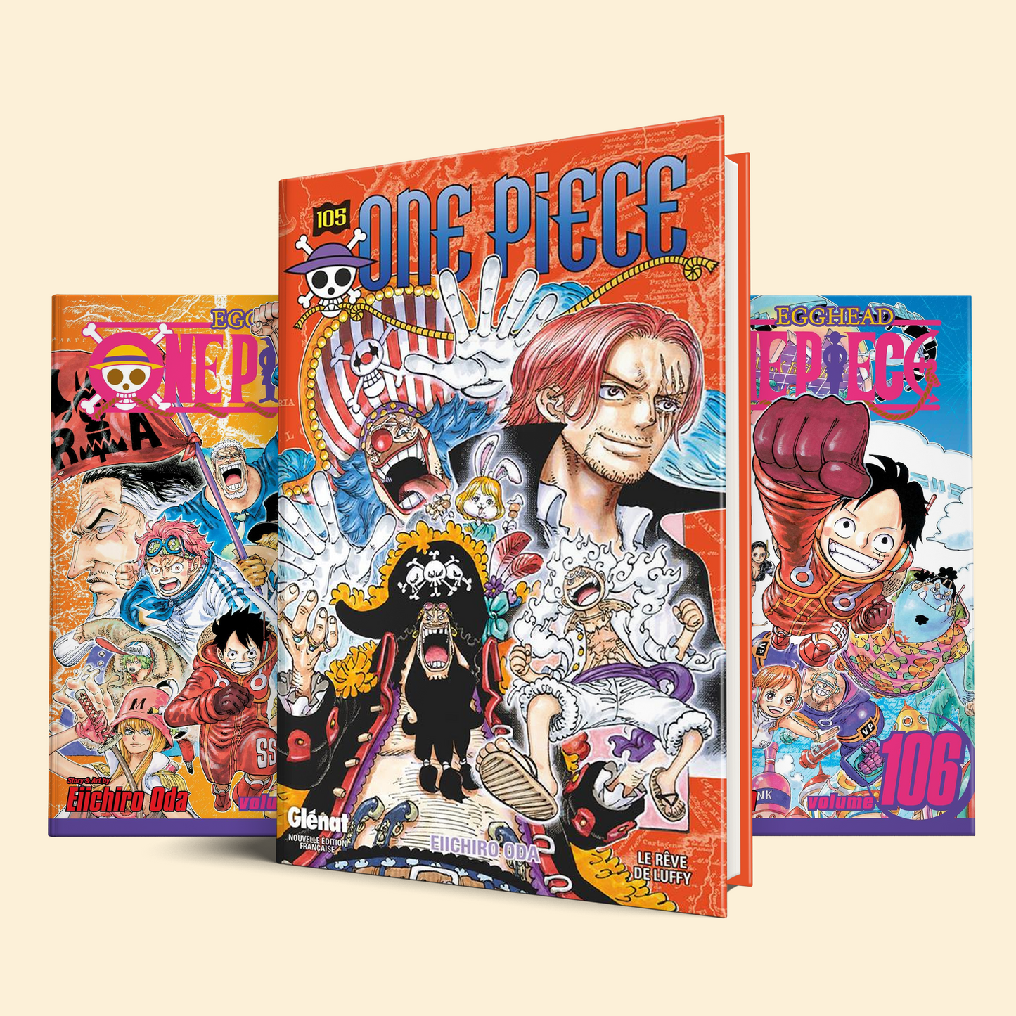 One piece 3 Volumes (Volume 105-108)