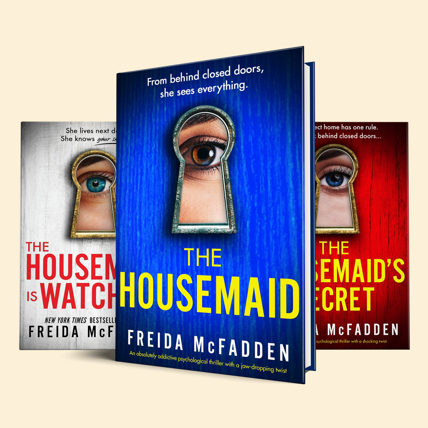 Freida McFadden’s Housemaid Trilogy (The Housemaid, The Housemaid’s Secret, The Housemaid Is Watching)