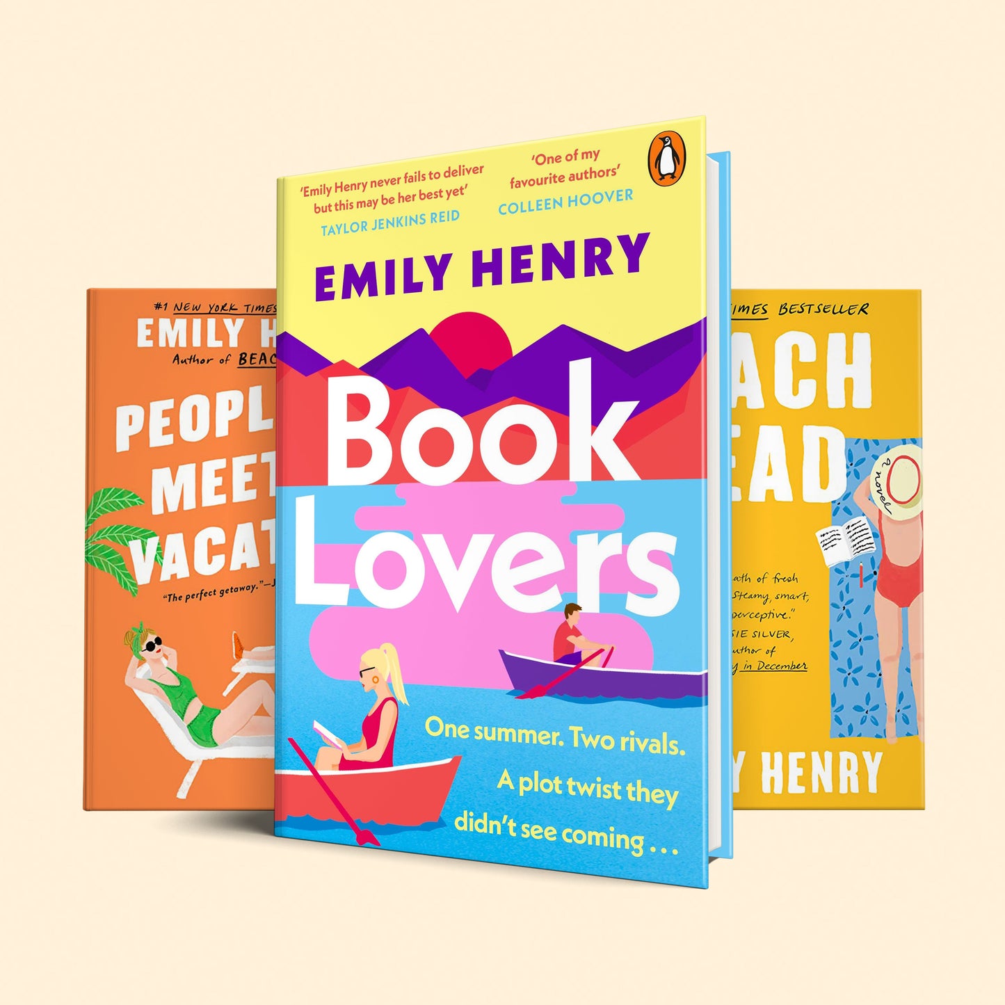 Emily Henry 3 Books Collection Set Book Lovers, Beach Read, People We Meet on Vacation