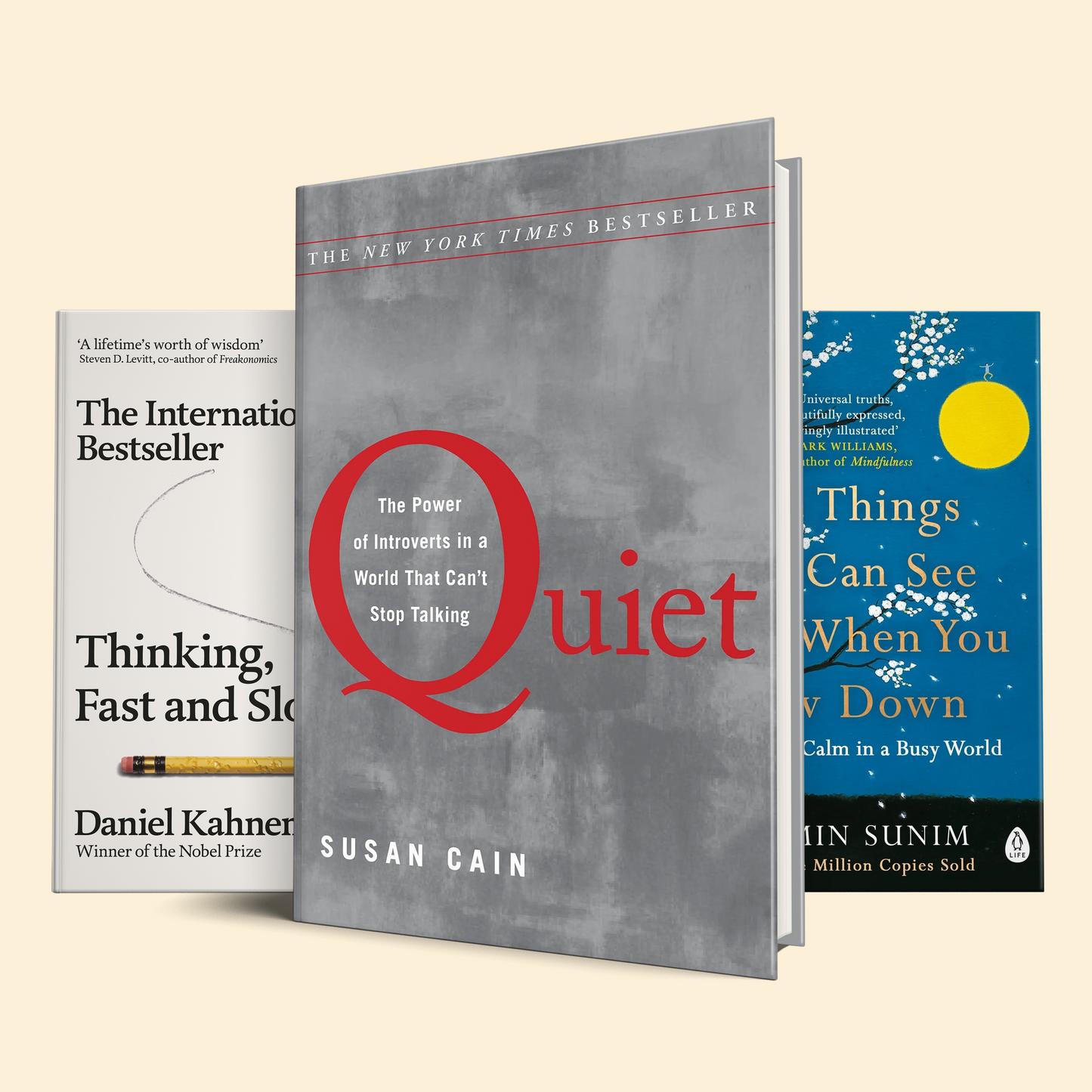 The Deep Thinker Bundle (Quiet, The Things You Can See Only When You Slow Down, Thinking, Fast and Slow)