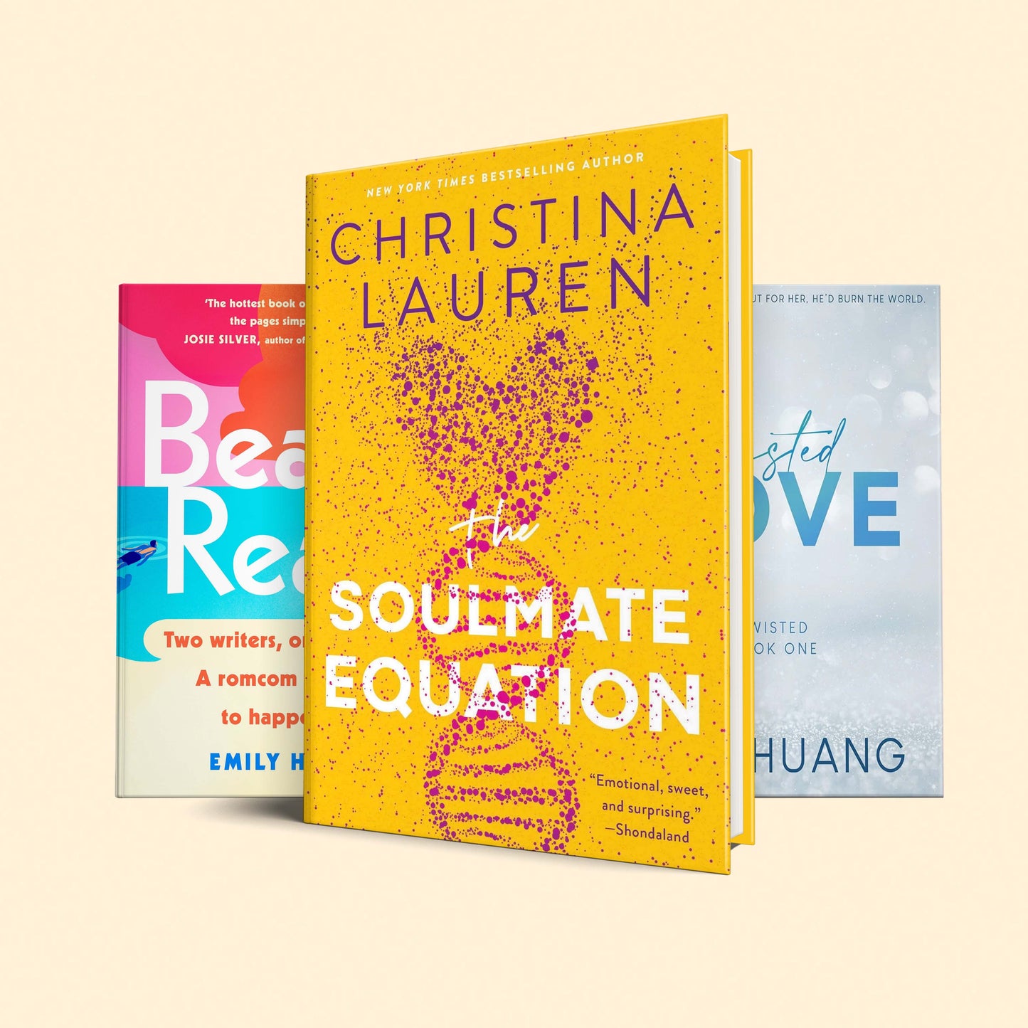 Sunshine vs Grumpy Book Set : Beach read, The soulmate equation, Twisted love