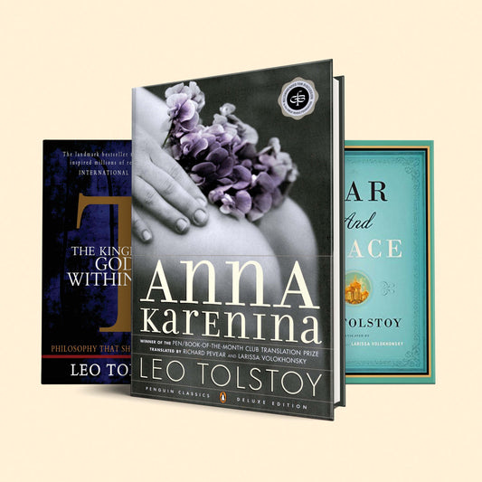 Leo Tolstoi Book Set : Anna Karenina, War & peace, The kingdom of God within you