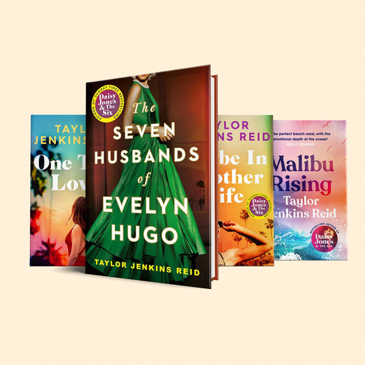 Taylor Jenkins Reid Book Set (Seven Husbands of Evelyn Hugo, Maybe in Another Life, One True Loves, Malibu Rising)