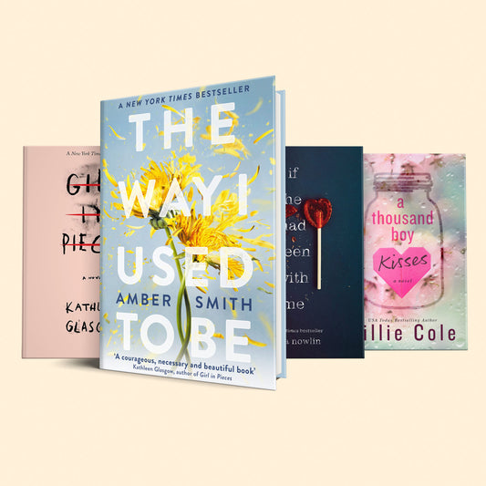4 heart wrenching Book Set (The way i used to be, If he had been with me, Girl in pieces, A thousand boy kisses)