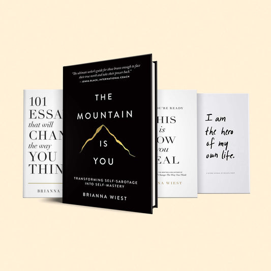 Brianna Wiest Book bundle: (When You're Ready This Is How You Heal, mountain is you, 101 essays, i am the hero of my own life)