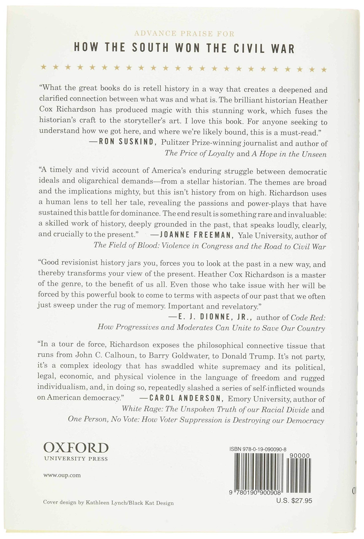 How the South Won the Civil War: Oligarchy, Democracy, and the Continuing Fight for the Soul of America