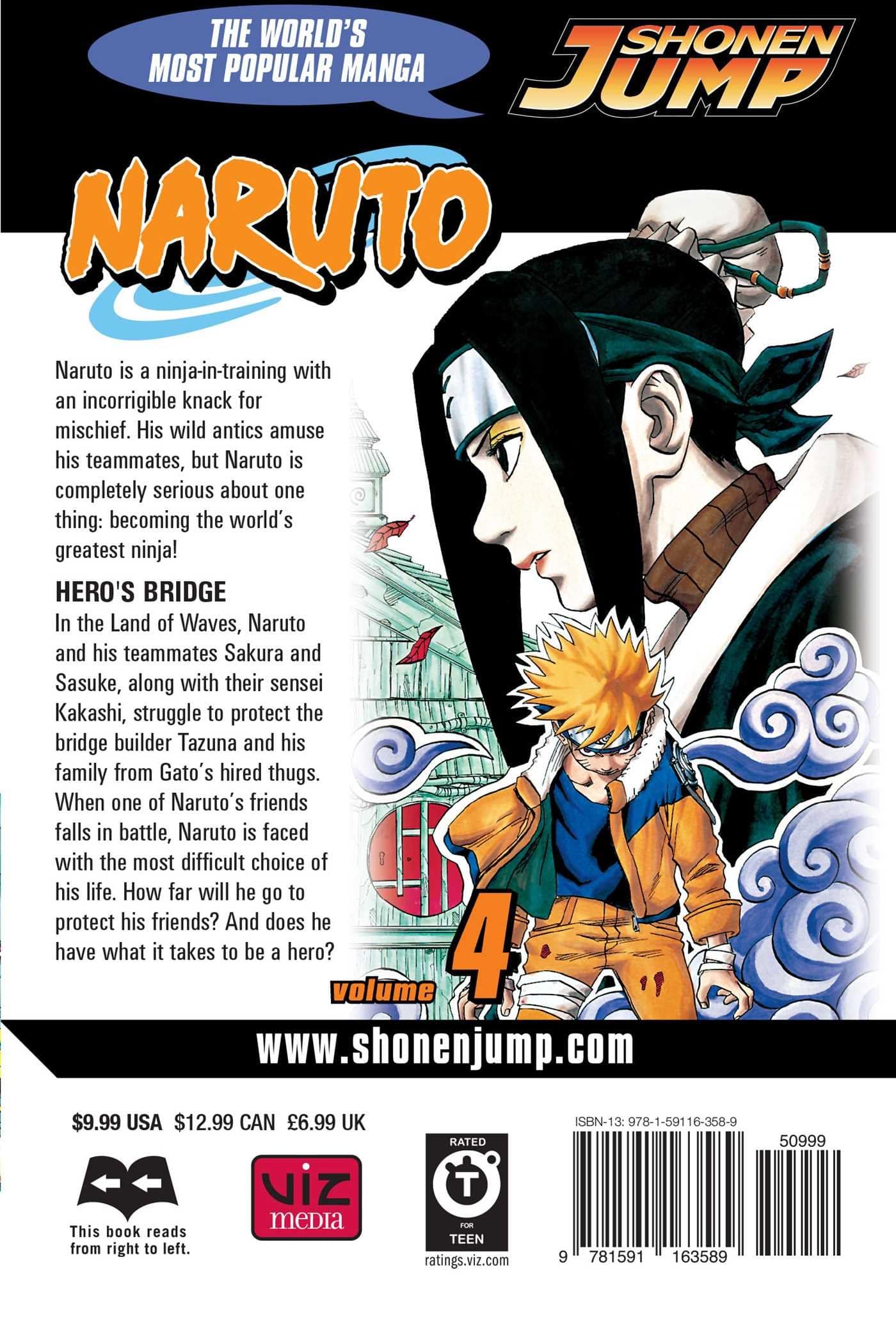 Naruto, Vol. 04: Hero’s Bridge - Booksondemand