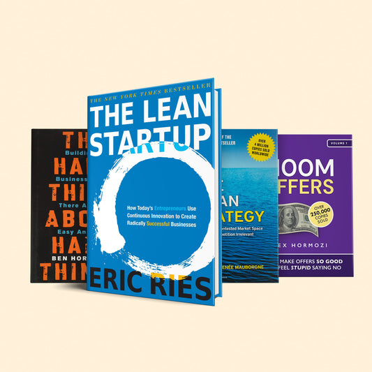 4 Books to make serious money in 2024 : The lean startup, Blue ocean strategy, The hard thing about hard things, 100M$ offer
