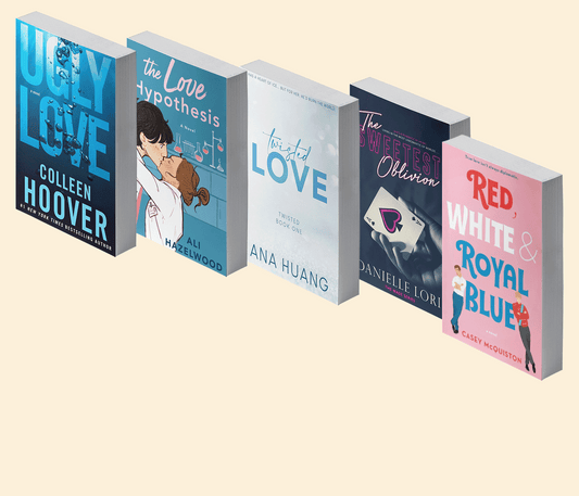 Spicy romance books Set: Ugly love; The love hypothesis; Twisted Love; Sweetest Oblivion; Red white & Royal Blue