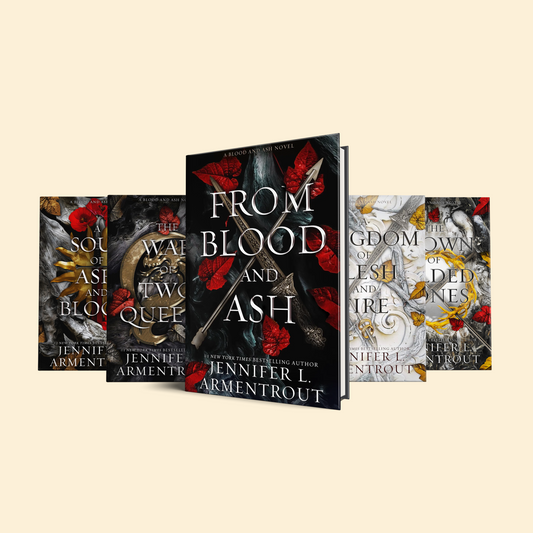 Blood and Ash Complete Series Collection Set, Books 1-5 (From Blood and Ash, A Kingdom of Flesh and Fire, The Crown of Gilded Bones, The War of Two Queens, A Soul of Ash and Blood)