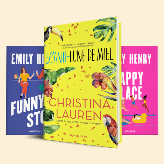 Pack Emily Henry & Co : Amour, sarcasme et vacances: (L’Anti-lune de miel, Happy Place, Funny Story)