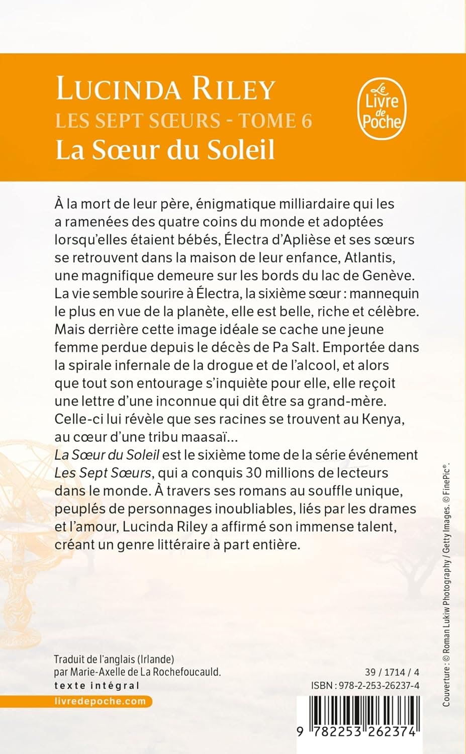 La Soeur du soleil (Les sept Soeurs, Tome 6) by Lucinda Riley - À la mort de leur père, énigmatique milliardaire qui les a ramenées des quatre coins du monde et adoptées lorsqu’elles étaient bébés
