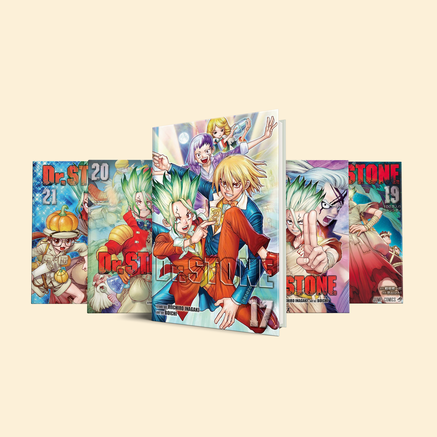 Dr Stone 5 Volumes (Volume 17-21)