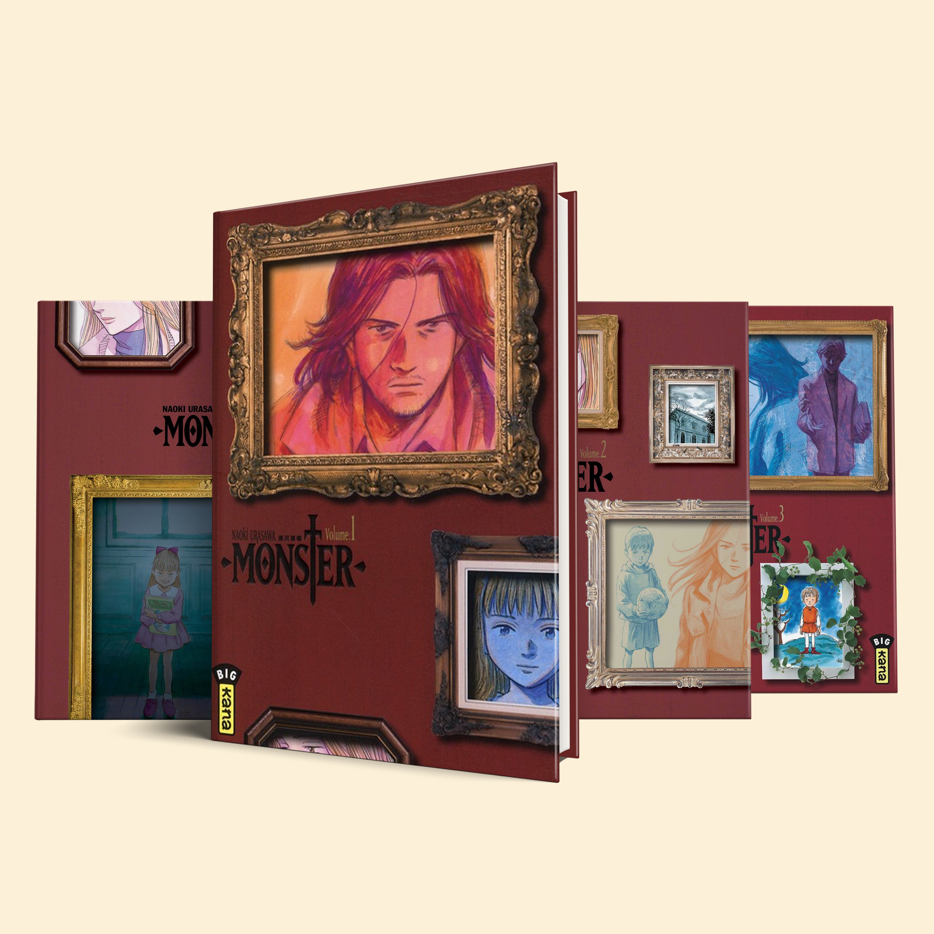 monster 4 volumes (volume 1-4) | Manga Maroc | Booksondemand