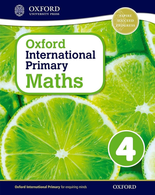 Oxford International Primary Maths Stage 4: Age 8-9 Student Workbook 4 cover image