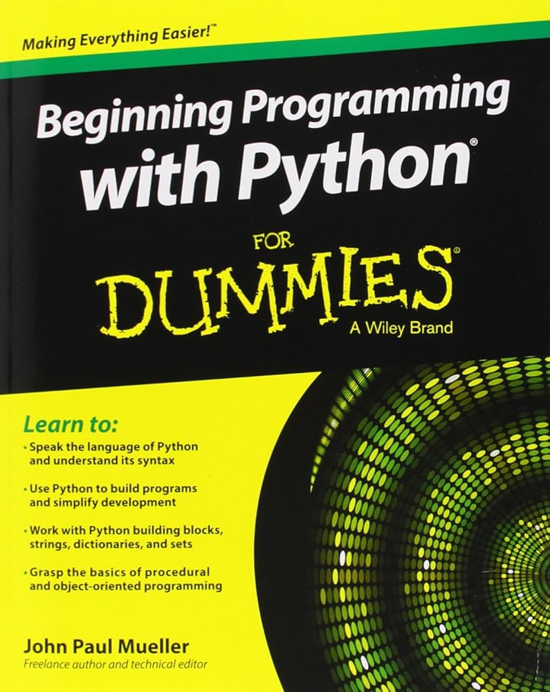 Beginning Programming with Python For Dummies (For Dummies Series) cover image