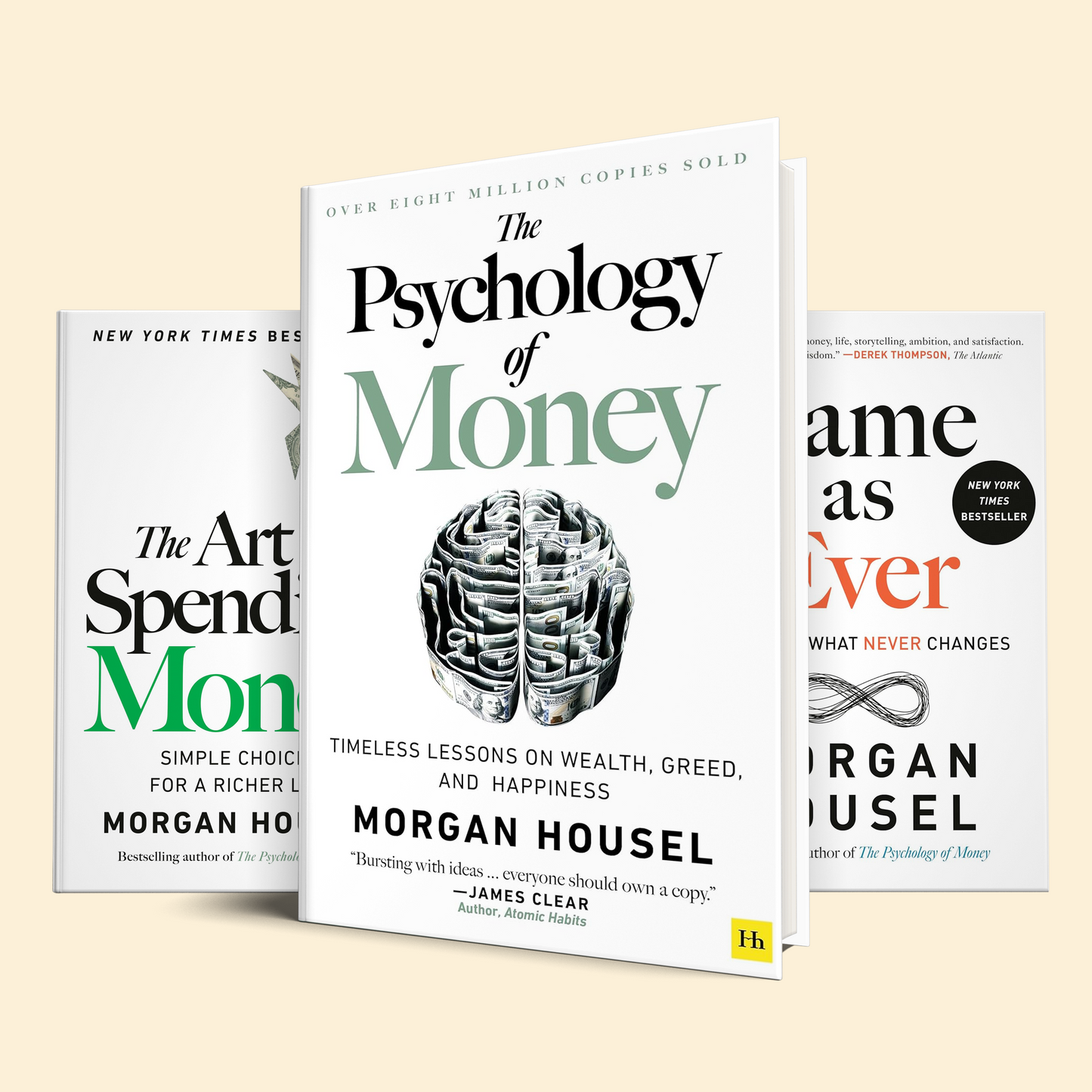 The Morgan Housel Bookset: The psychology of money, Same as Ever, The Art of Spending Money