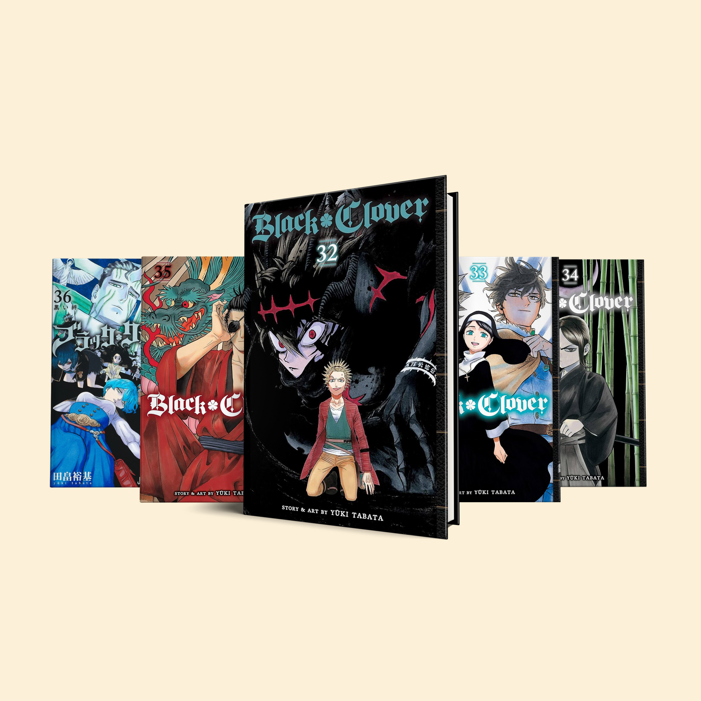 Black clover 5 Volumes (Volume 32-36)