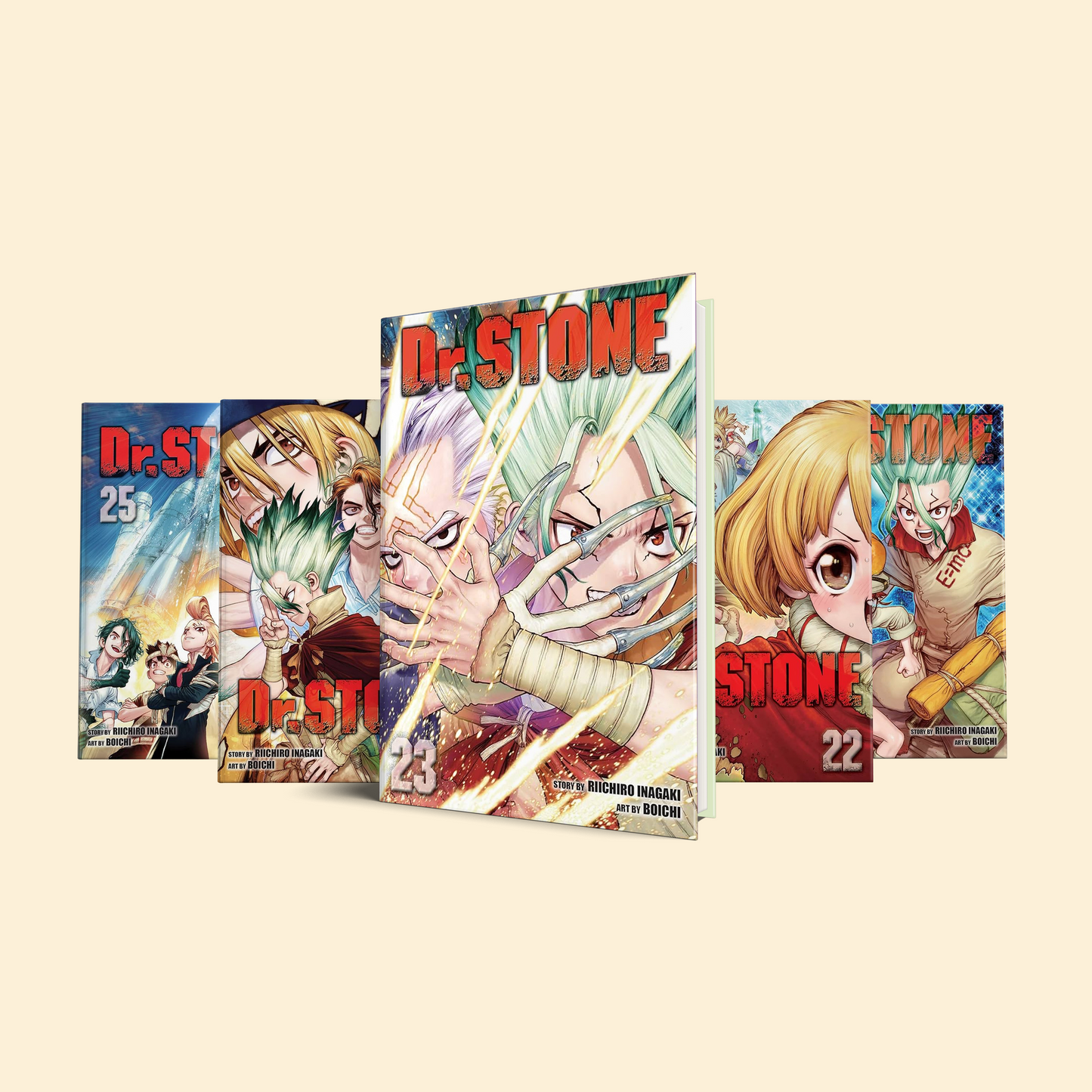 Dr Stone 5 Volumes (Volume 22-26)