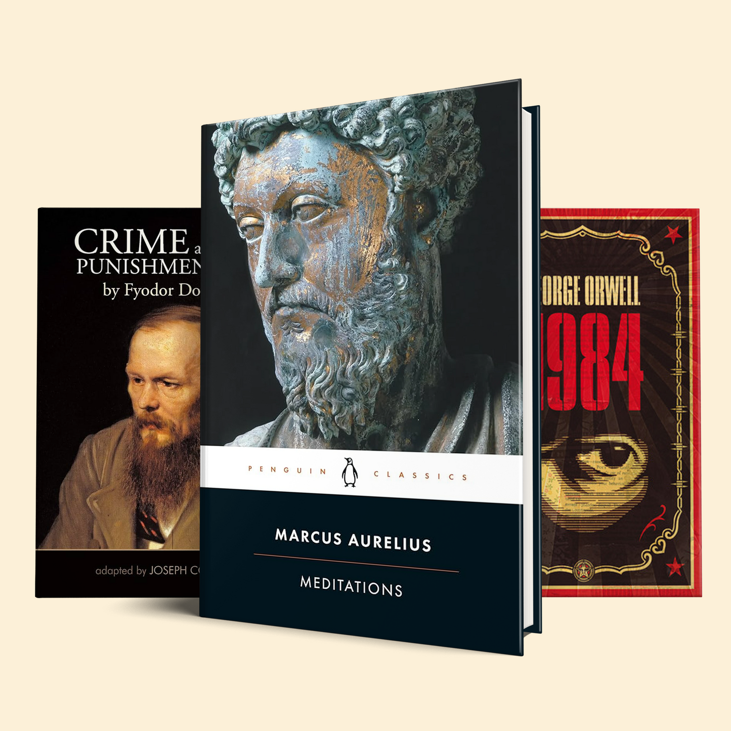 The Timeless Classics Bundle (Meditations, 1984, Crime and Punishment)