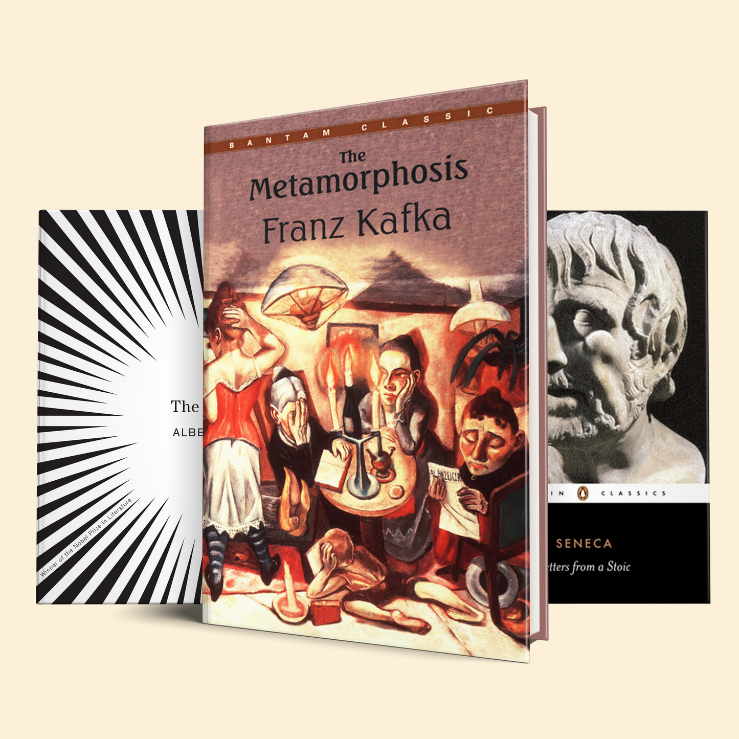 The Existentialist Starter Bundle (The Metamorphosis, Letters from a Stoic, The Stranger)