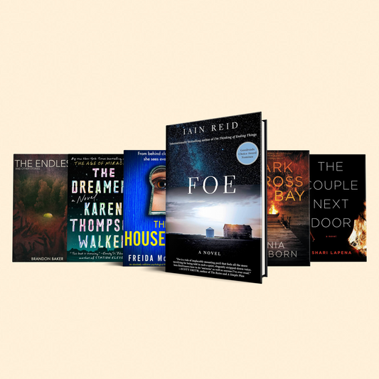 6 Quick, easy one-sitting thriller reads : (Foe, Dark accross the bay, The couple next door, The housemaid, The dreamers, The endless)