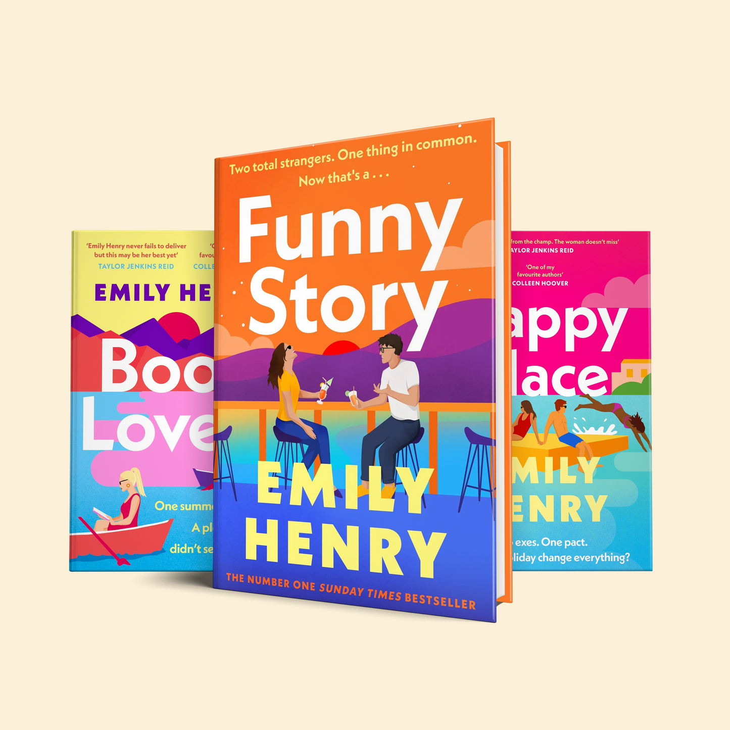 Emily Henry 3 Book set last releases (Funny Story, Happy Place, Book Lovers)