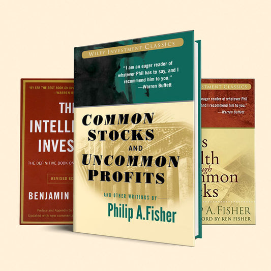 life changing books for key-investments by Warren Buffet: Common Stocks and Uncommon Profits, Paths to Wealth Through Common Stocks ,intelligent investor, The Money Masters