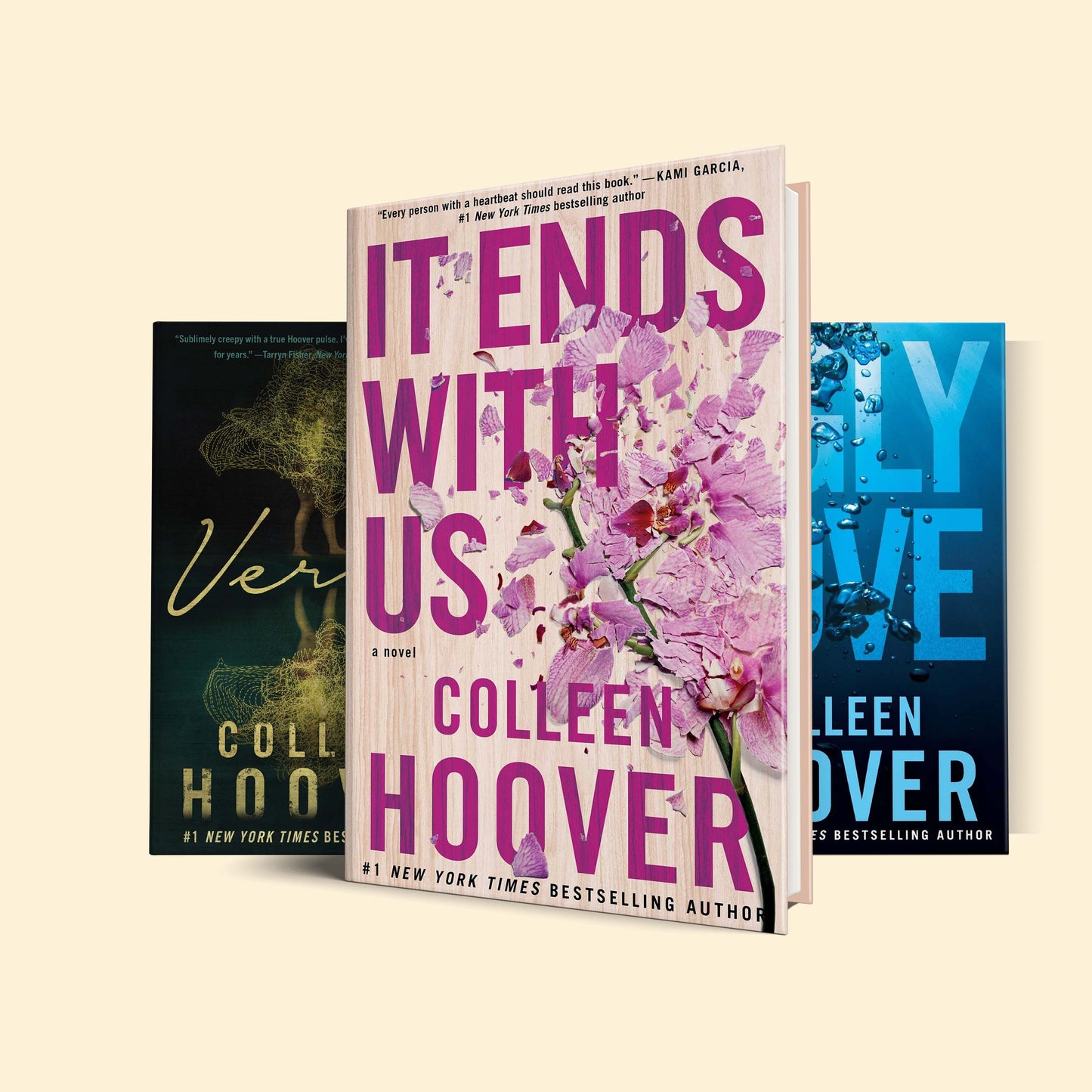 Colleen Hoover book set : it ends with us, Ugly love, verity