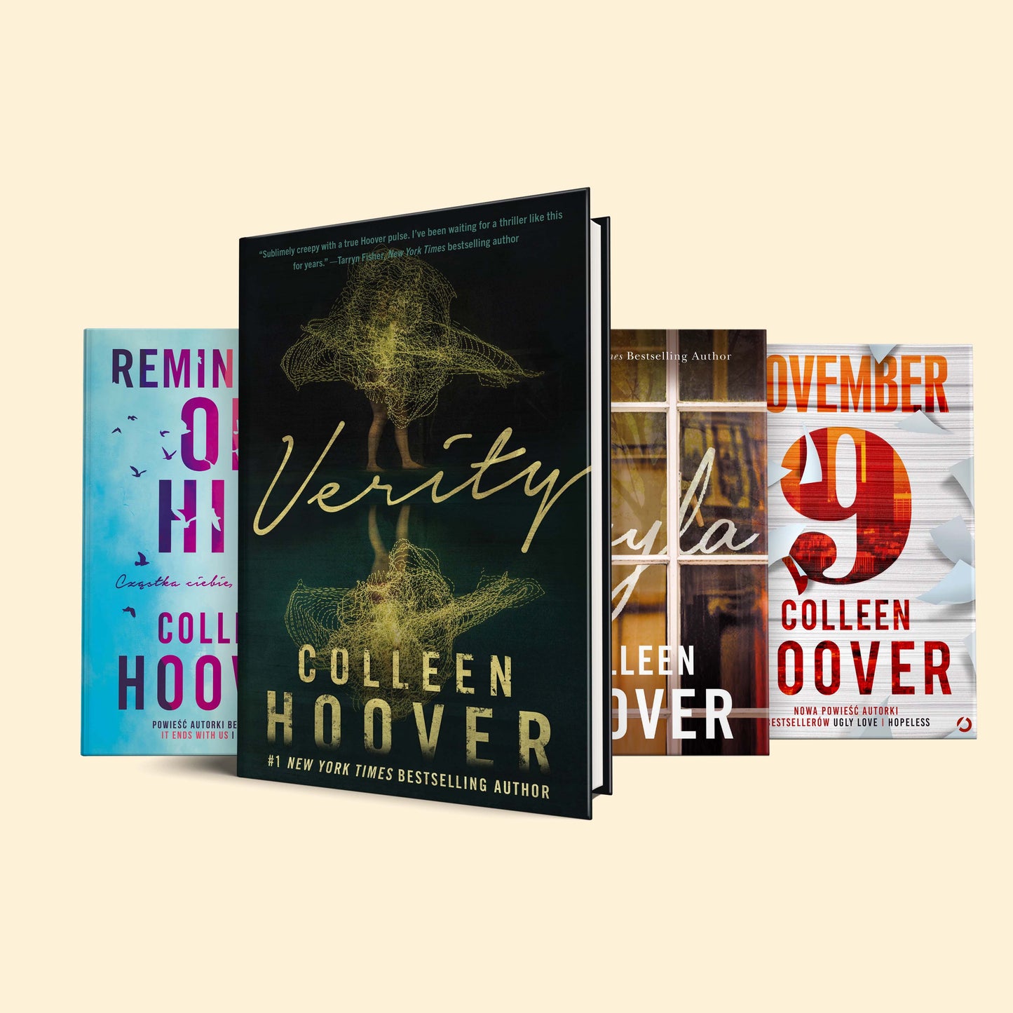 Colleen Hoover book set : Verity, layla, reminders of him, november 9
