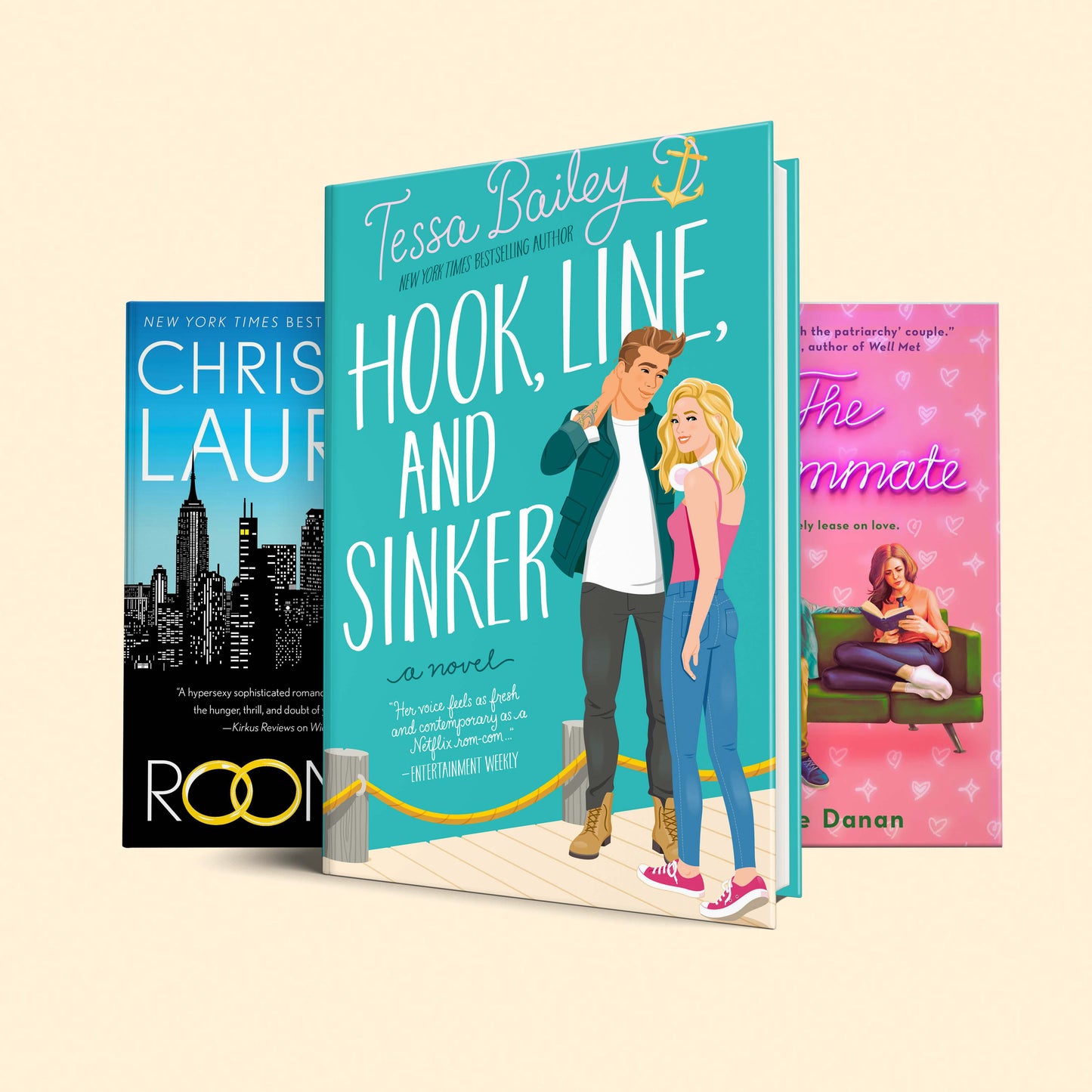 Roommates romance Book Set : Hook line and sinker, the roommates, roomies