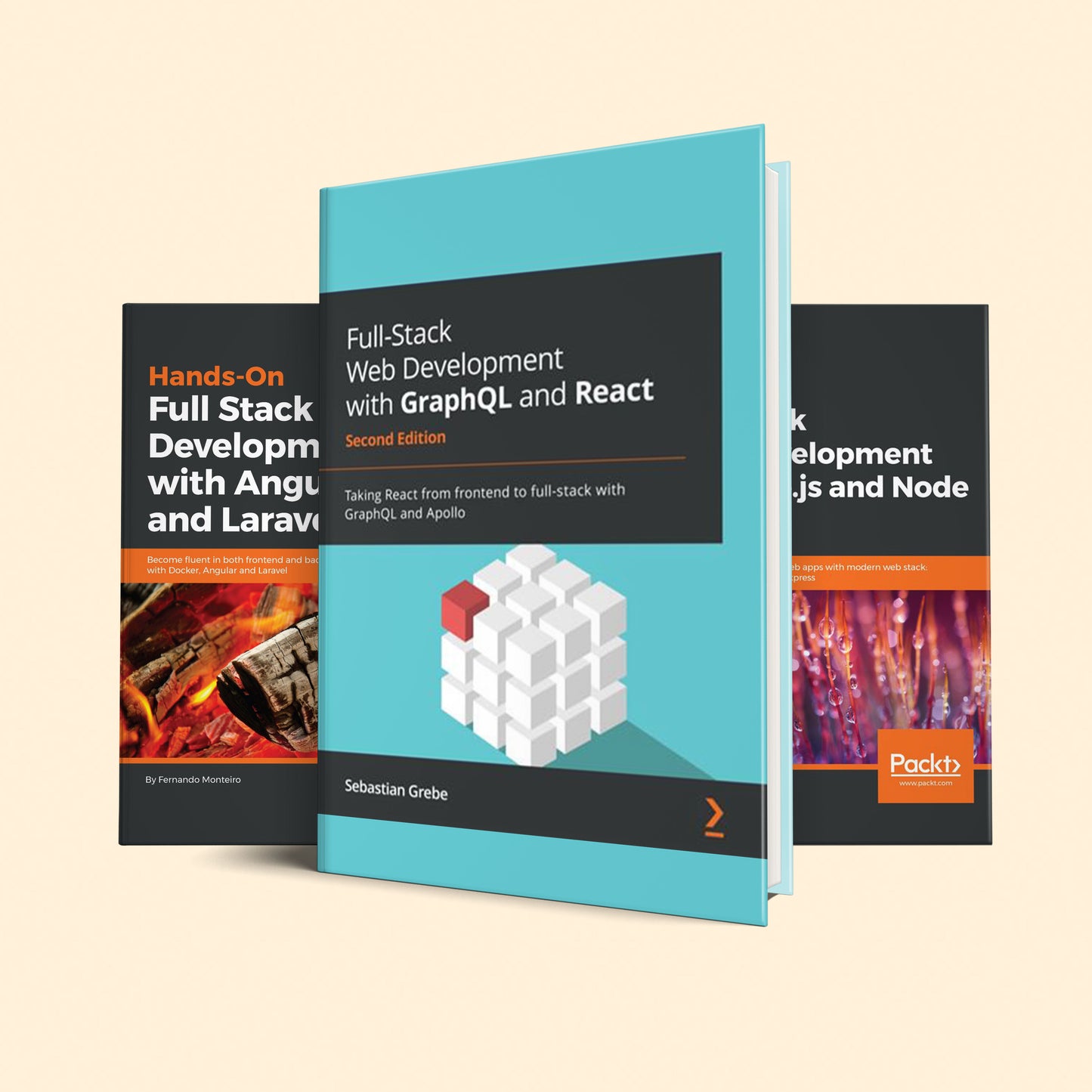 3 Full Stack Web Development Books : Full-Stack Web Development with GraphQL and React, Vue.js and Node, Angular 6 and Laravel 5