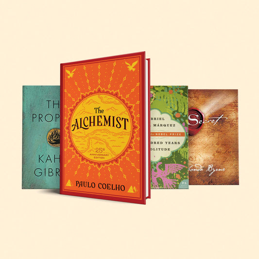 Enlightening books Bundle: (The alchemist, 100 years of solitude, the prophet, the secret)