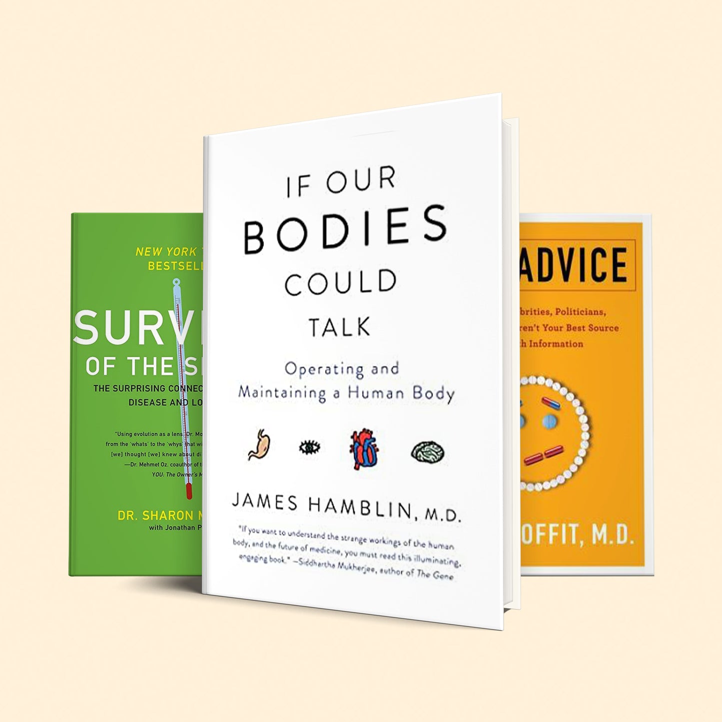 The Medical Toolbox: A Collection of Books on Health Resources, Tips, and Strategies (If Our Bodies Could Talk+Bad Advice+Survival of the Sickest)