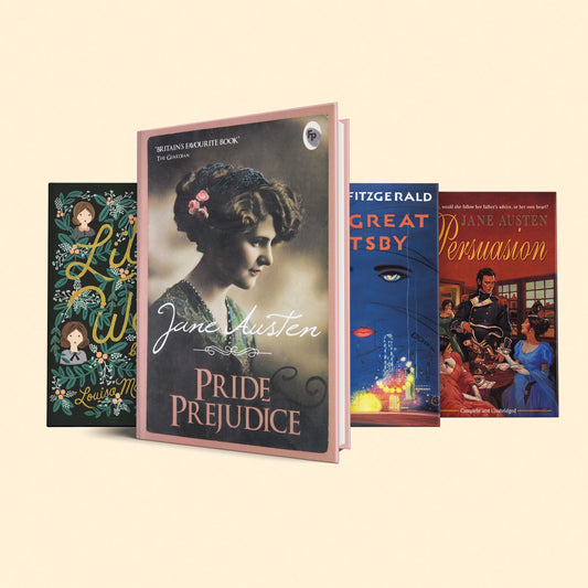 Classic Romance Novels : Pride & prejudice, The great Gatsby, Little women, Persuasion