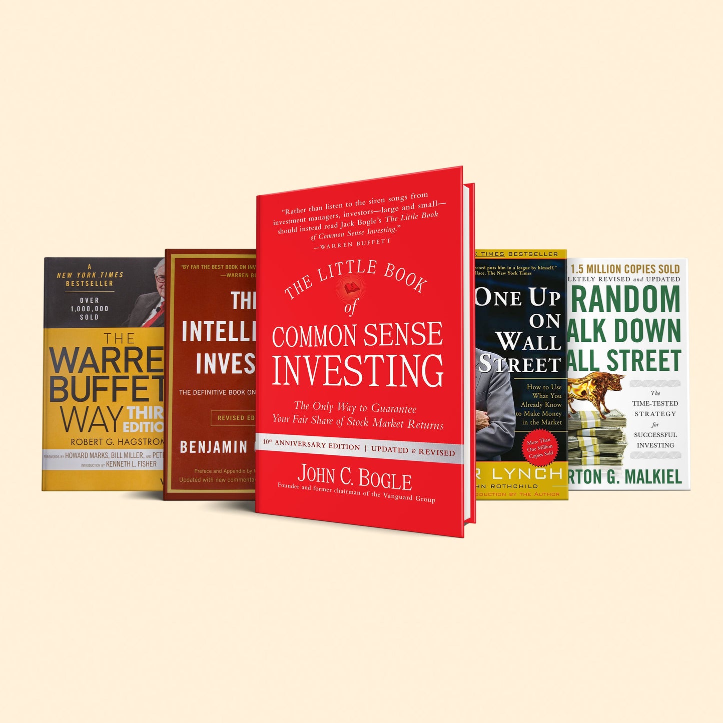 5 Books to introduce to stock market: One up on wall street, The Little Book of Common Sense, The Warren Buffett Way, The Intelligent Investor, A Random Walk Down wall street