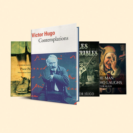 Victor Hugo Book Set : Contemplations, Les misérables, The poor people, The man who laughs
