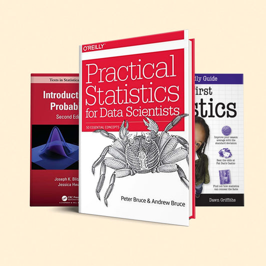 3 Data Science Book set : Head First Statistics, Practical Statistics for Data Scientists, Introduction to Probability by Joseph K. Blitzstein