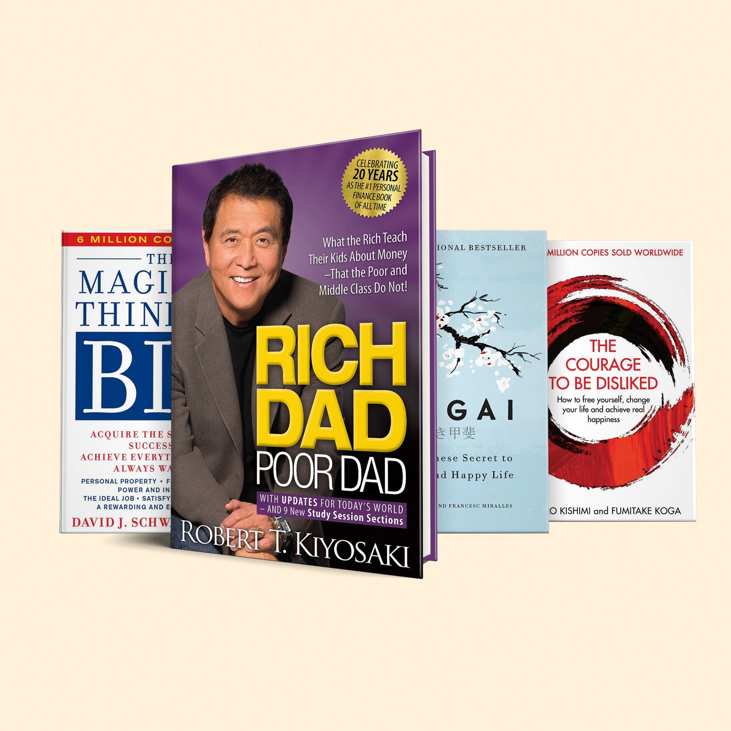 5 Books every college student must read before graduating: (Rich dad, ikigai, The magic of thinking big, The courage to be, The mountain is you)