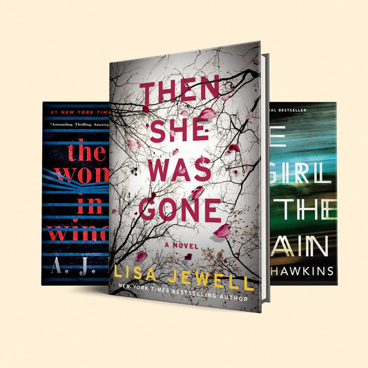 3 Page turner thrillers Book set : Then she was gone, the girl on the train, the woman on the window