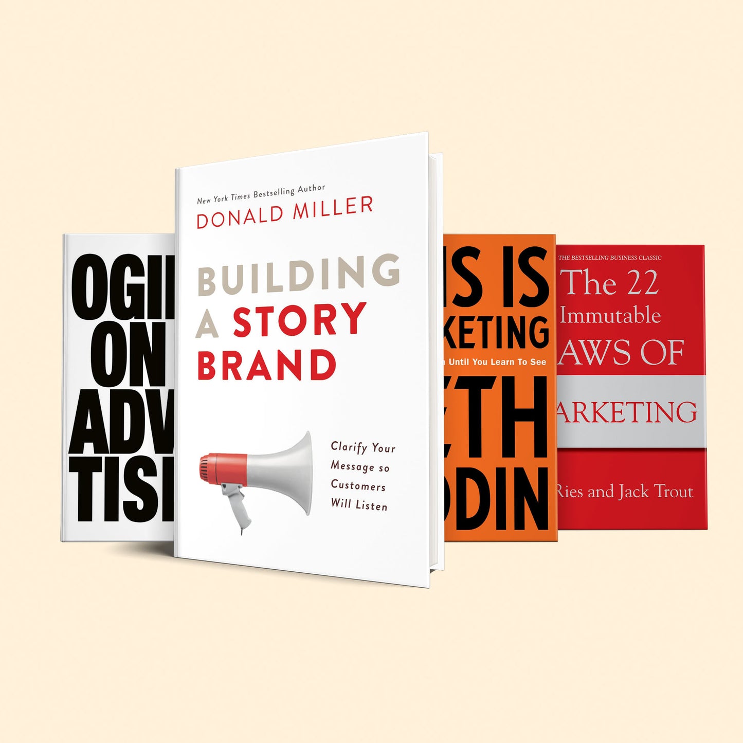 5 Books for the elite marketer: (Building a story brand, This is marketing, ogilvy on advertising, The 22 Immutable Laws of Marketing,Contagious)