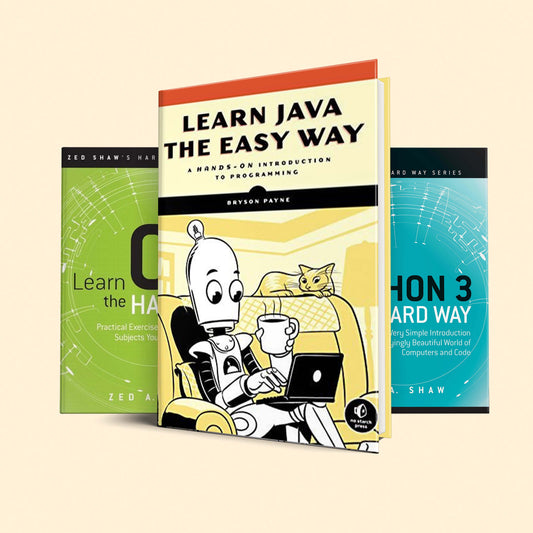 3 programming learning the Hard way book set : Learn Python 3 the Hard Way, Learn C the Hard Way, Learn Java the Hard Way