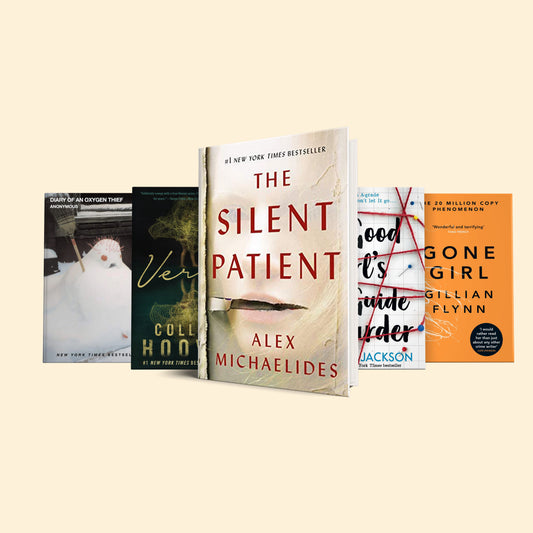 Bone-chilling psychological thrillers : The silent patient, A good girl’s guide to murder, Verity, Gone girl, Diary of an oxygen thief