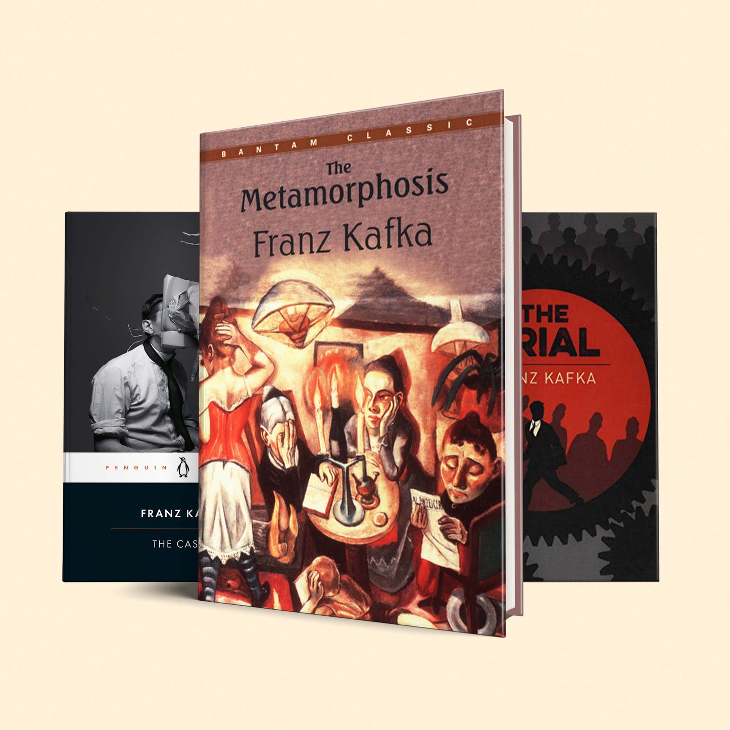 Franz Kafka Book Set : Metamorphosis, The trial, The castle