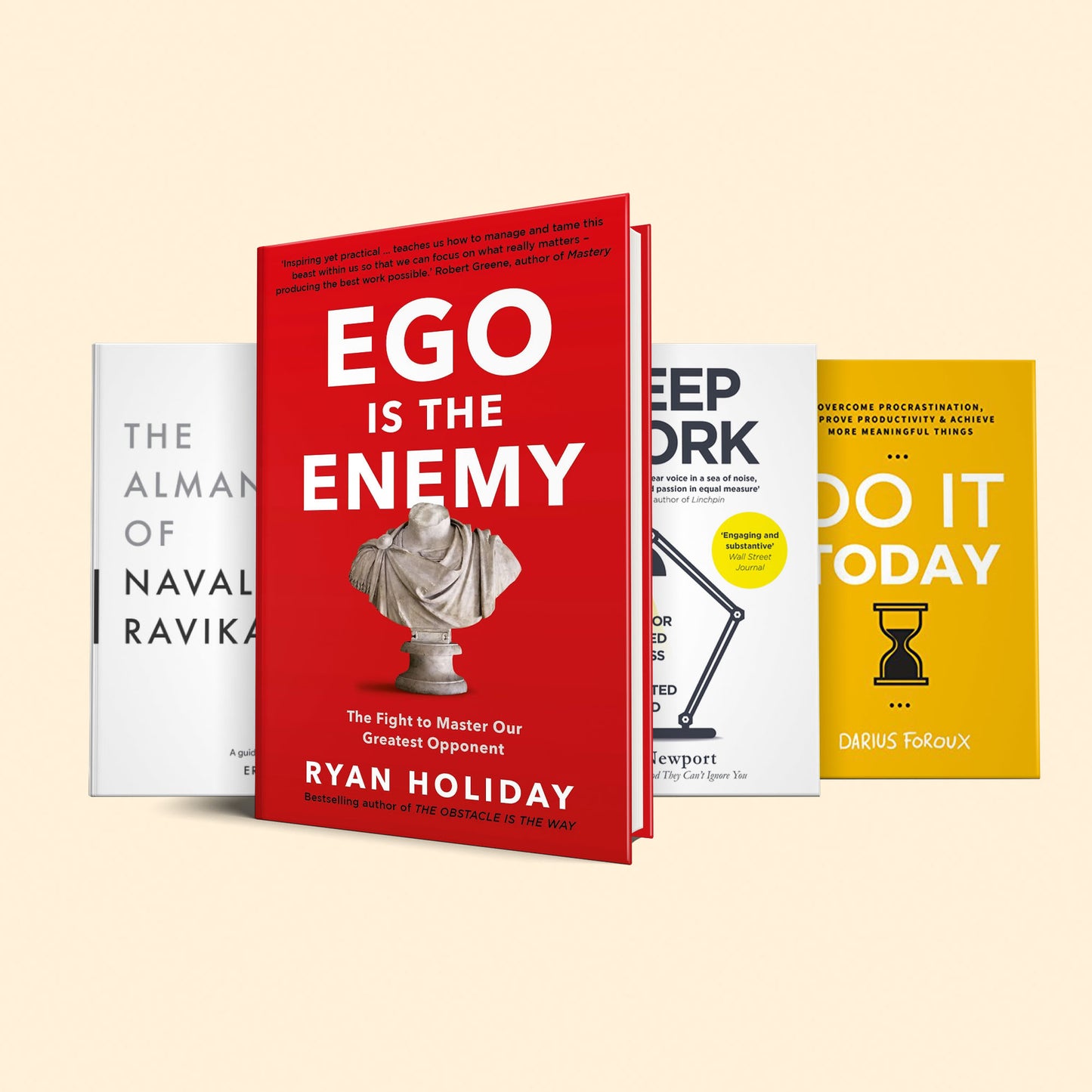 5 Books to read before your 30's: (Ego is the enemy, Deep work, The almanack of naval ravikant, Do it today, Rework)