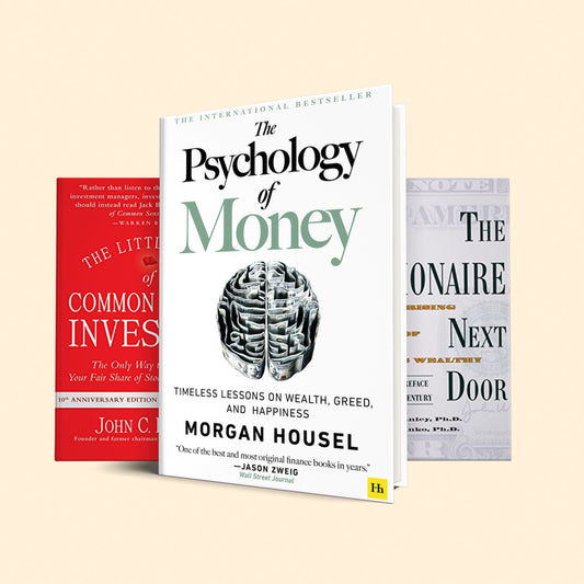 Networth inscreasing Book Bundle : The psychology of money, The millionaire next door, The little book of common sense investing