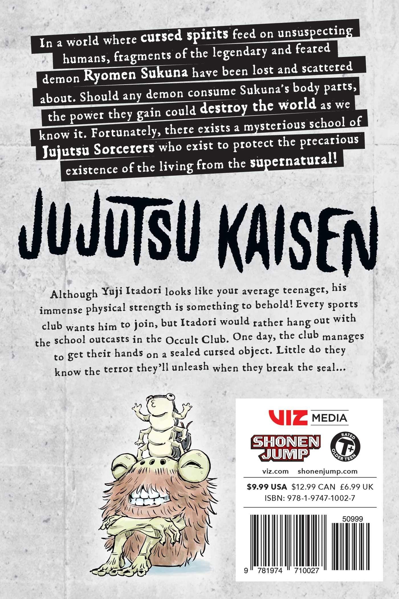Jujutsu Kaisen Volume 1, English Mangas Maroc